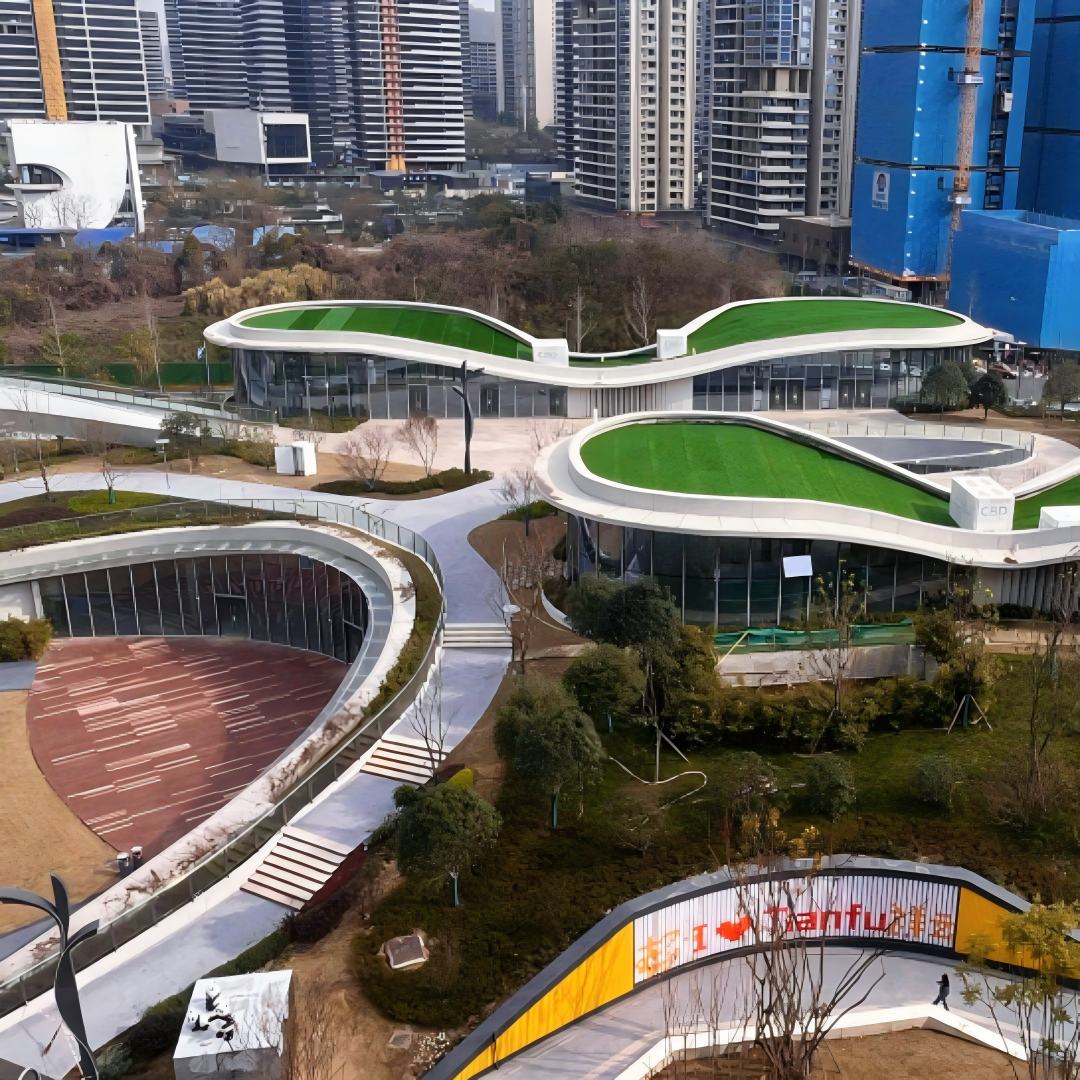 天府绿廊实景鸟瞰